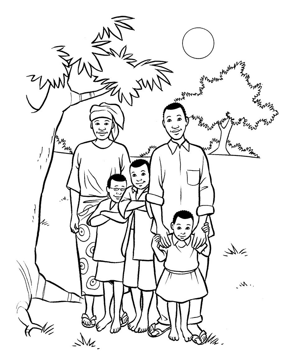 Coloring page: Family (Characters) #95121 - Free Printable Coloring Pages