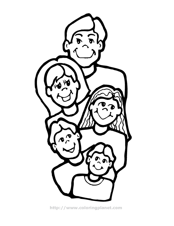 Coloring page: Family (Characters) #95143 - Free Printable Coloring Pages