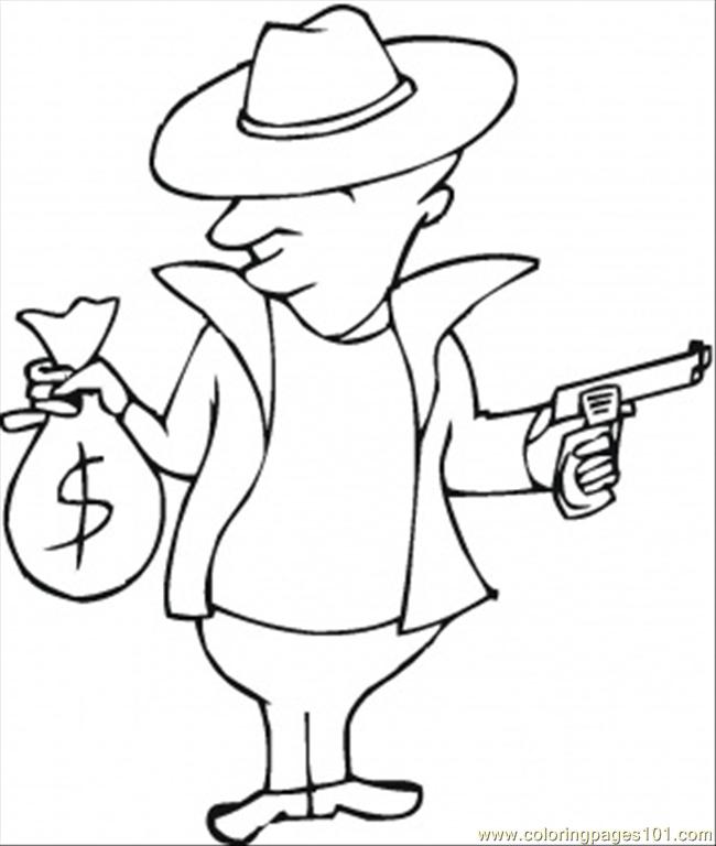 Coloring page: Gangster (Characters) #149877 - Free Printable Coloring Pages