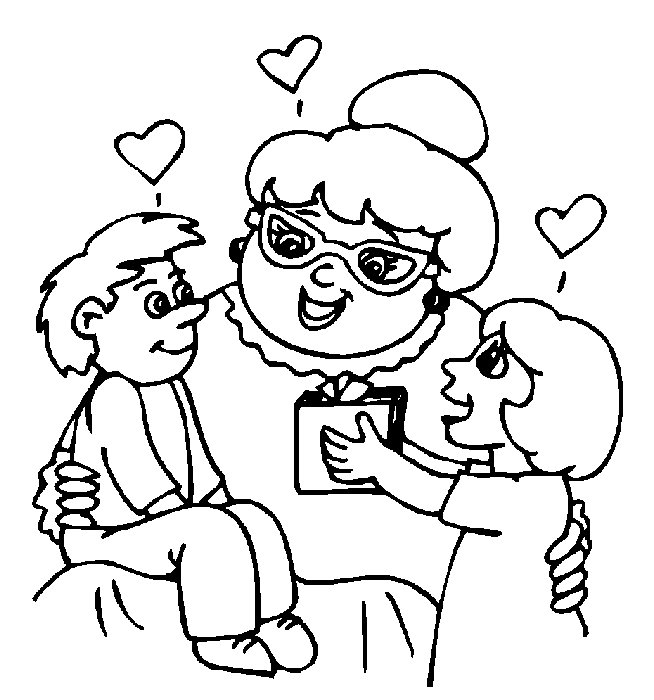 Coloring page: Grandparents (Characters) #150621 - Free Printable Coloring Pages