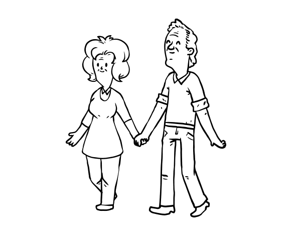 Coloring page: Grandparents (Characters) #150636 - Free Printable Coloring Pages