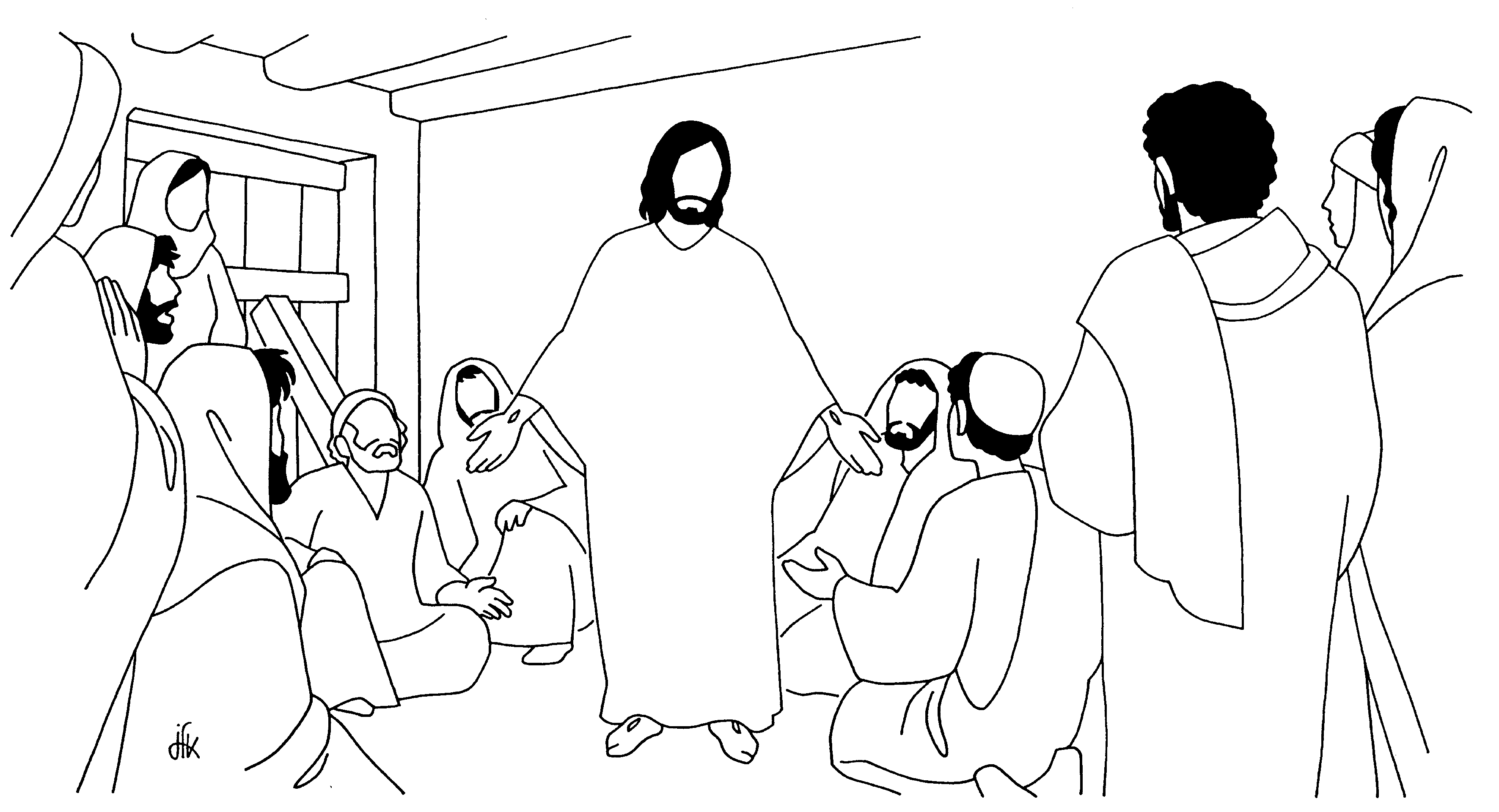 Coloring page: Jesus (Characters) #99216 - Free Printable Coloring Pages