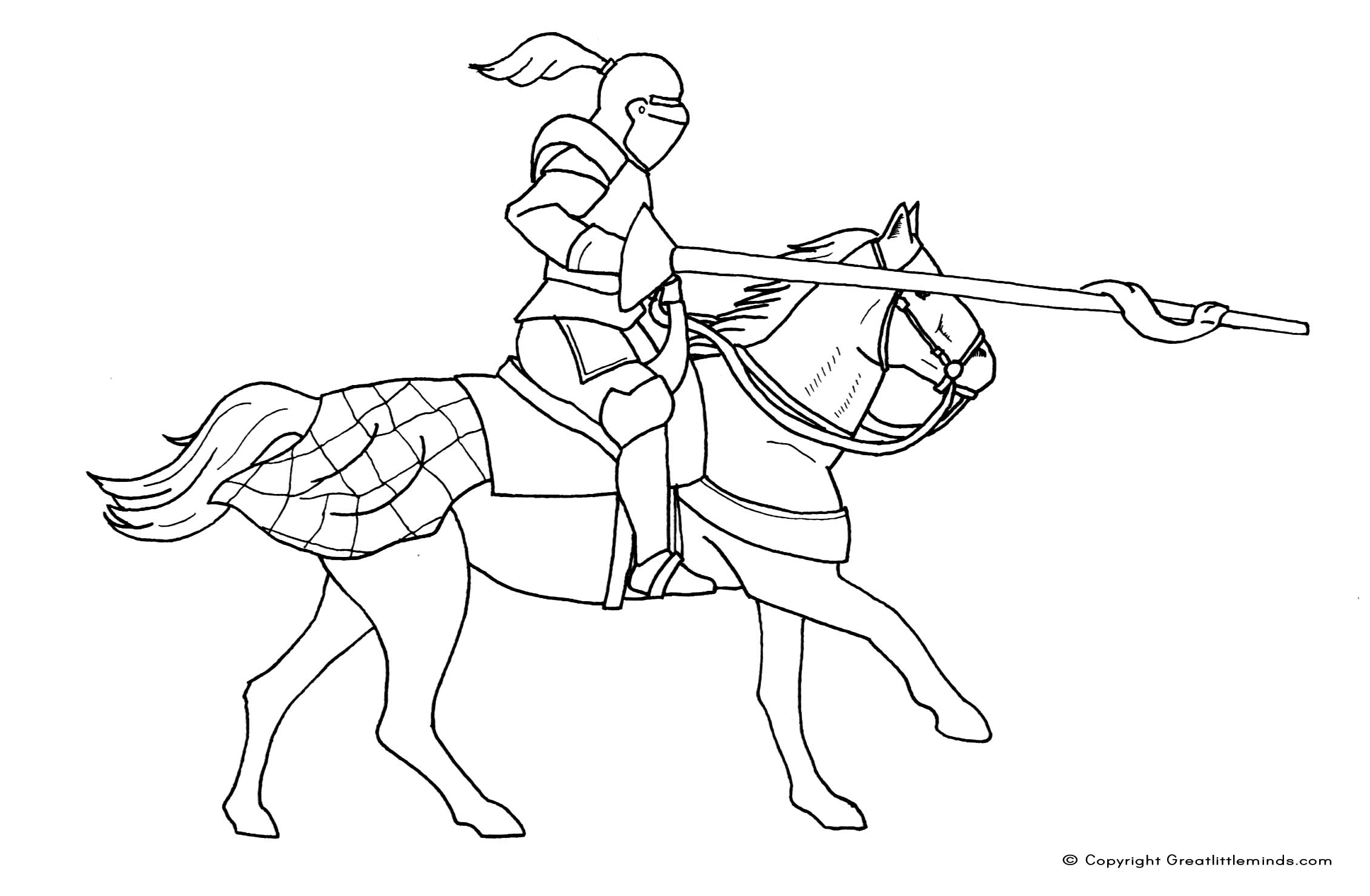 Coloring page: Knight (Characters) #86909 - Free Printable Coloring Pages