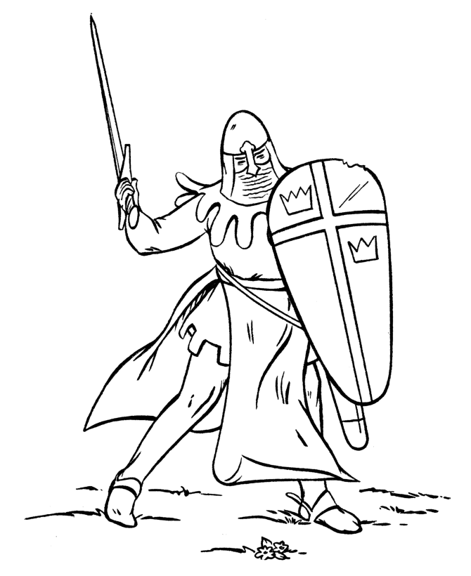 Coloring page: Knight (Characters) #86937 - Free Printable Coloring Pages