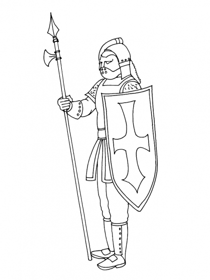 Coloring page: Knight (Characters) #86940 - Free Printable Coloring Pages