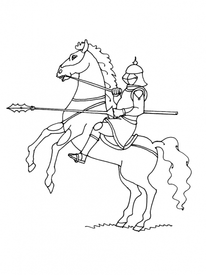 Coloring page: Knight (Characters) #86969 - Free Printable Coloring Pages