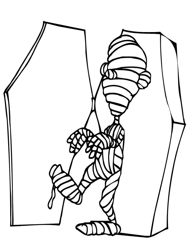 Coloring page: Mummy (Characters) #147666 - Free Printable Coloring Pages