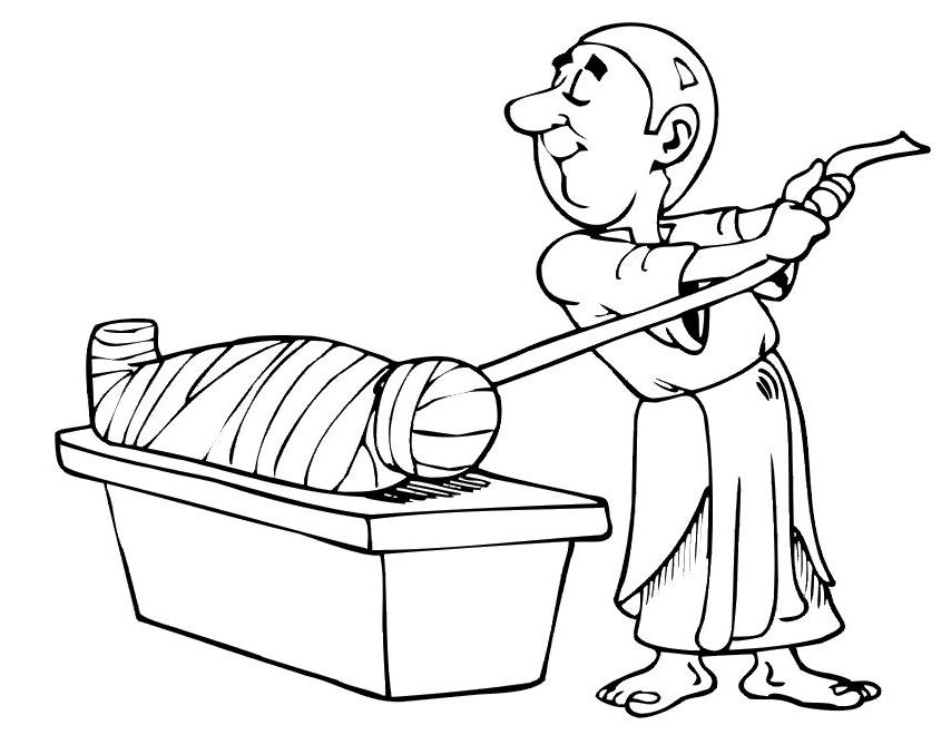 Coloring page: Mummy (Characters) #147669 - Free Printable Coloring Pages