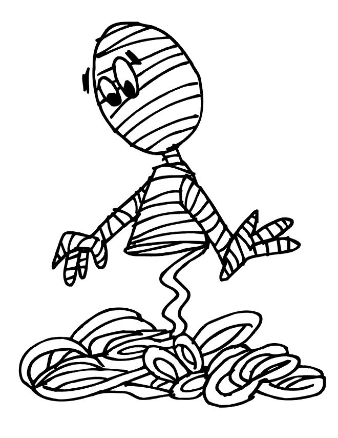 Coloring page: Mummy (Characters) #147677 - Free Printable Coloring Pages