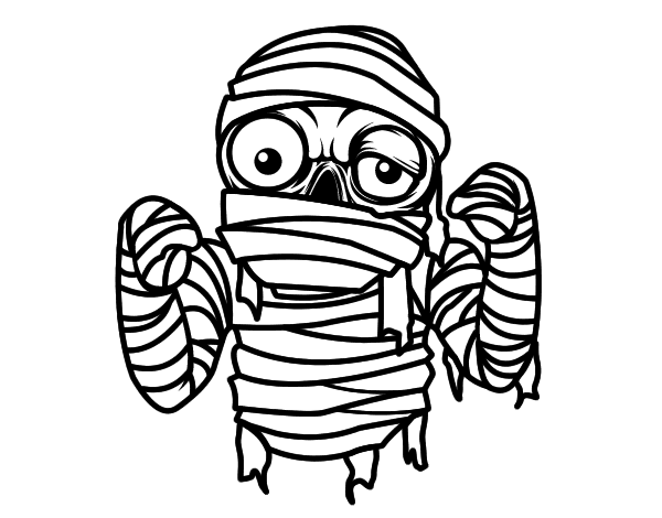 Coloring page: Mummy (Characters) #147683 - Free Printable Coloring Pages