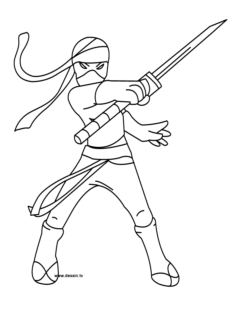 Coloring page: Ninja (Characters) #147907 - Free Printable Coloring Pages