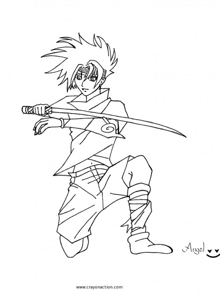 Coloring page: Ninja (Characters) #148177 - Free Printable Coloring Pages