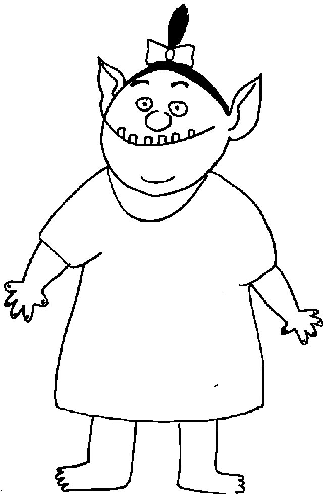 Coloring page: Ogre (Characters) #102797 - Free Printable Coloring Pages