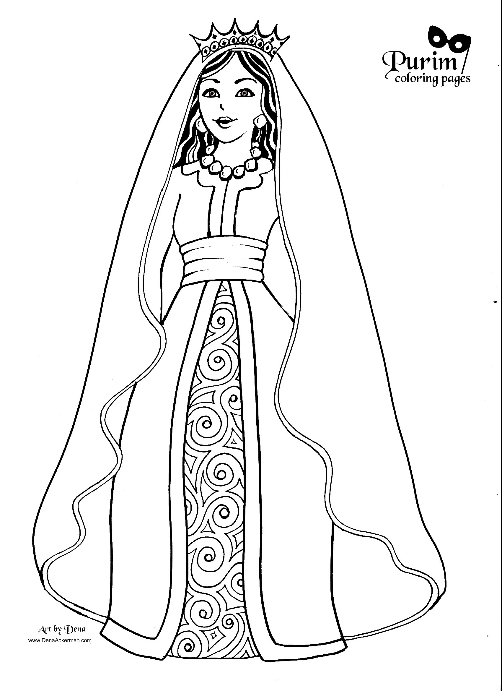 Coloring page: Queen (Characters) #106228 - Free Printable Coloring Pages
