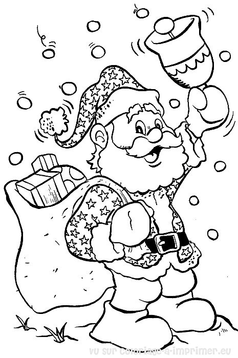 Coloring page: Santa Claus (Characters) #104719 - Free Printable Coloring Pages