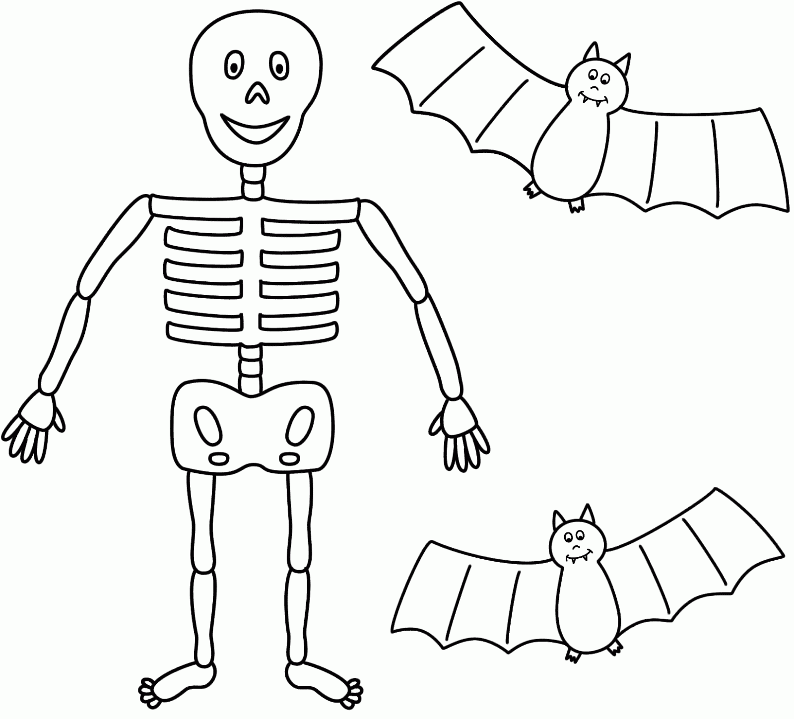 Coloring page: Skeleton (Characters) #147440 - Free Printable Coloring Pages