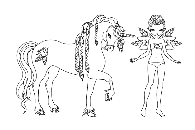 Coloring page: Unicorn (Characters) #19536 - Free Printable Coloring Pages