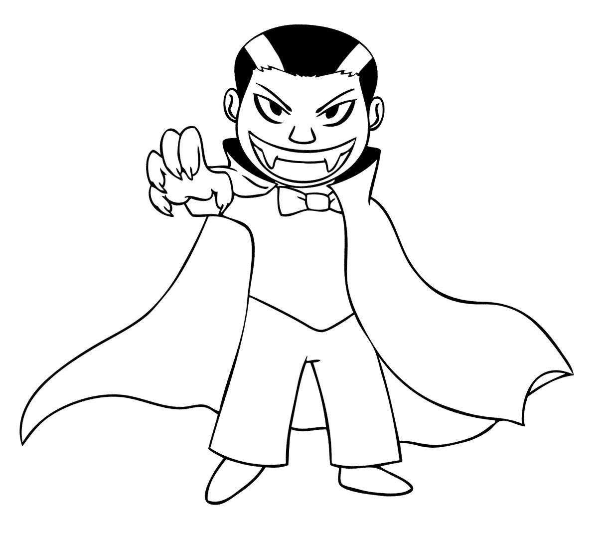Coloring page: Vampire (Characters) #85885 - Free Printable Coloring Pages