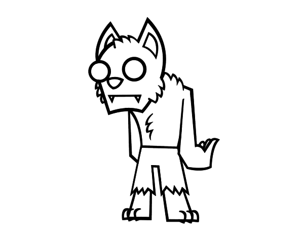 Coloring page: Werewolf (Characters) #100028 - Free Printable Coloring Pages