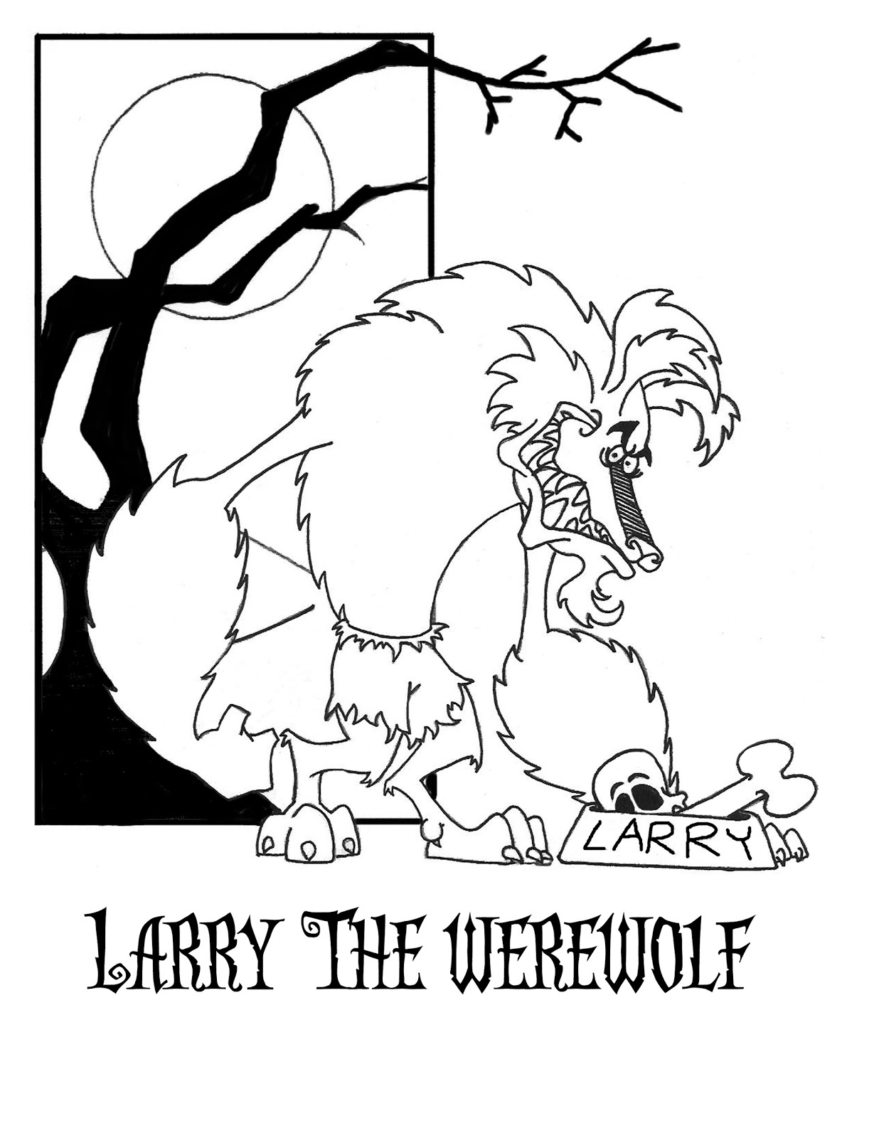 Coloring page: Werewolf (Characters) #100037 - Free Printable Coloring Pages