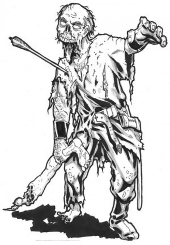 Coloring page: Zombie (Characters) #85536 - Free Printable Coloring Pages