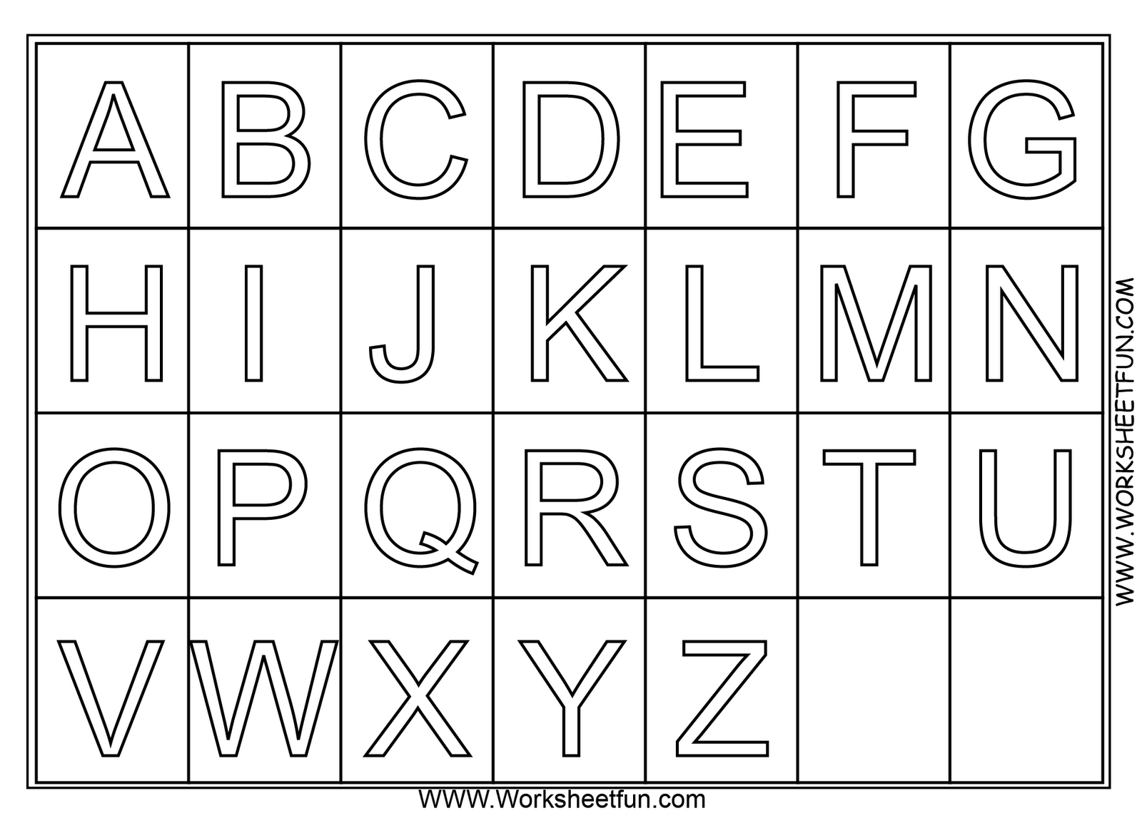 Coloring page: Alphabet (Educational) #124594 - Free Printable Coloring Pages