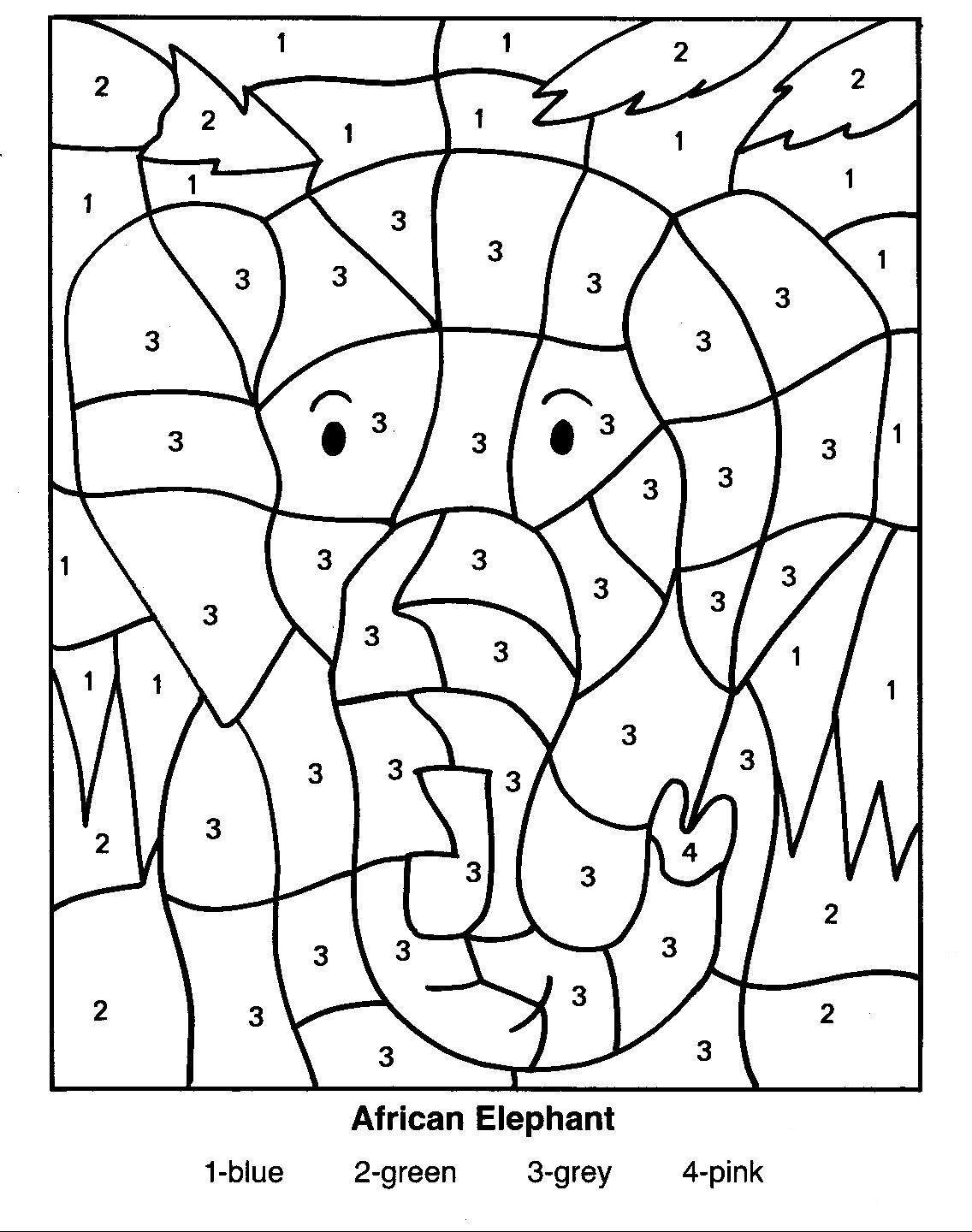 Coloring page: Coloring by numbers (Educational) #125521 - Free Printable Coloring Pages