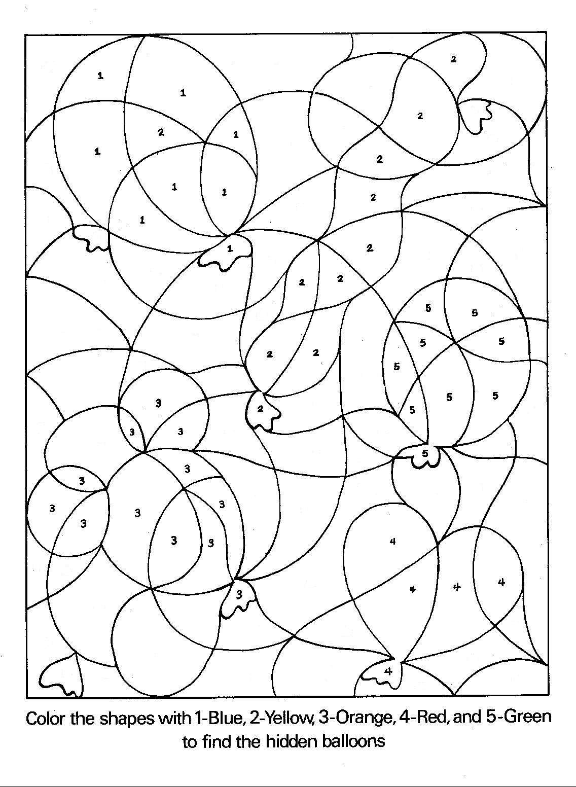 Coloring page: Coloring by numbers (Educational) #125549 - Free Printable Coloring Pages