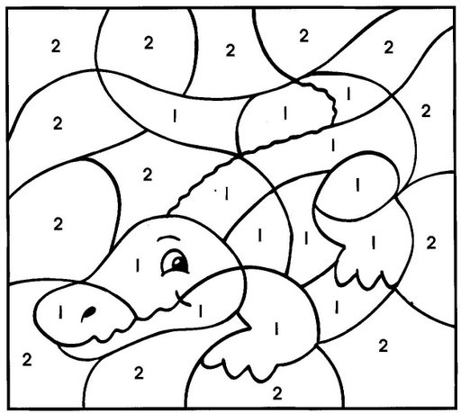 Coloring page: Coloring by numbers (Educational) #125588 - Free Printable Coloring Pages