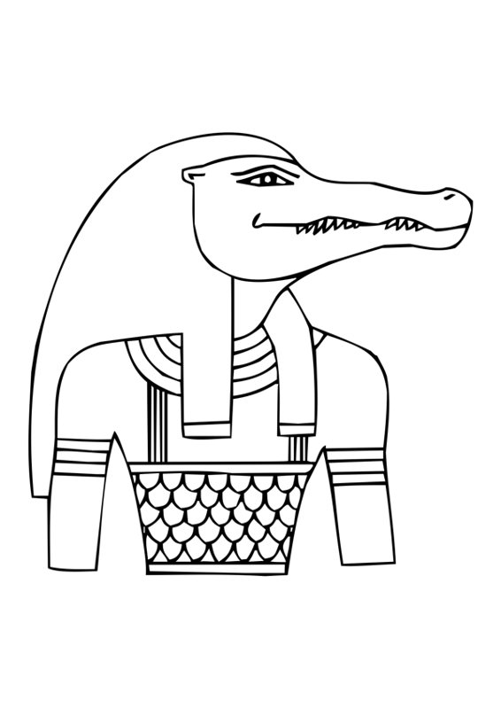 Coloring page: Egyptian Mythology (Gods and Goddesses) #111244 - Free Printable Coloring Pages