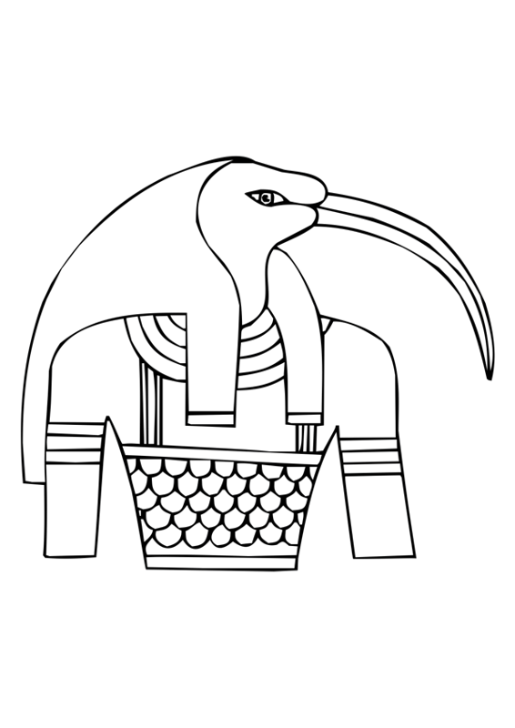 Coloring page: Egyptian Mythology (Gods and Goddesses) #111250 - Free Printable Coloring Pages