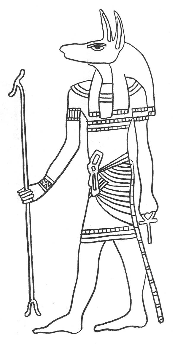 Coloring page: Egyptian Mythology (Gods and Goddesses) #111269 - Free Printable Coloring Pages