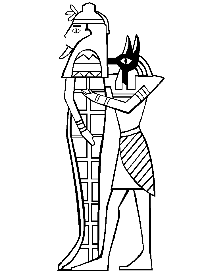Coloring page: Egyptian Mythology (Gods and Goddesses) #111289 - Free Printable Coloring Pages