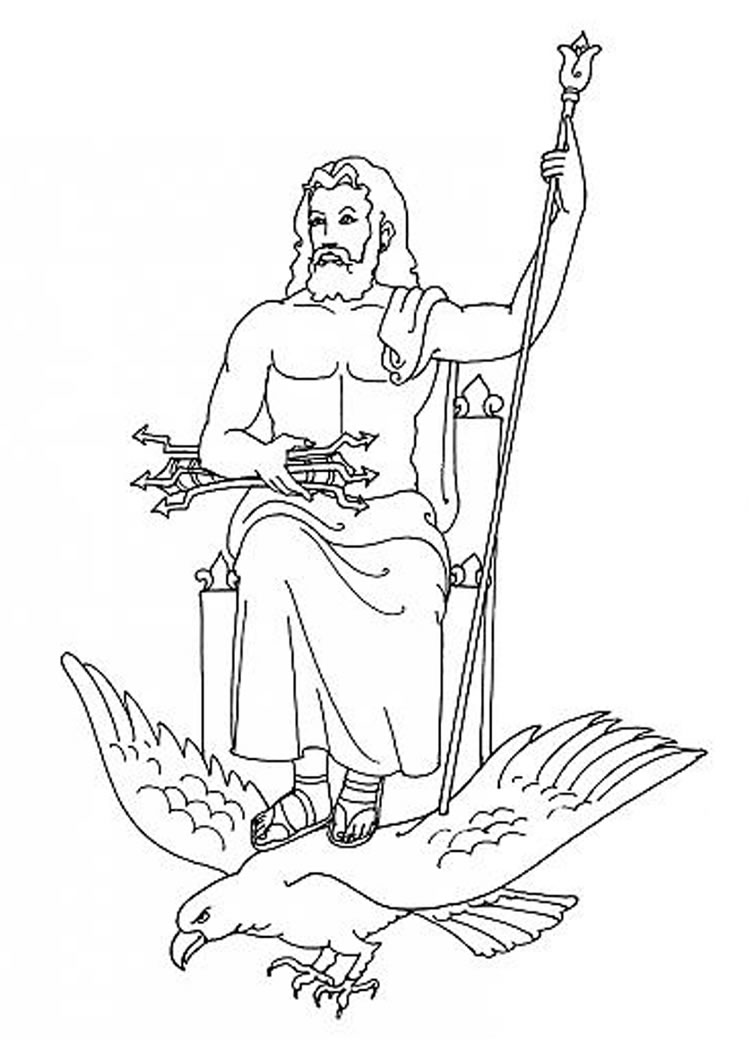 Coloring page: Greek Mythology (Gods and Goddesses) #109626 - Free Printable Coloring Pages