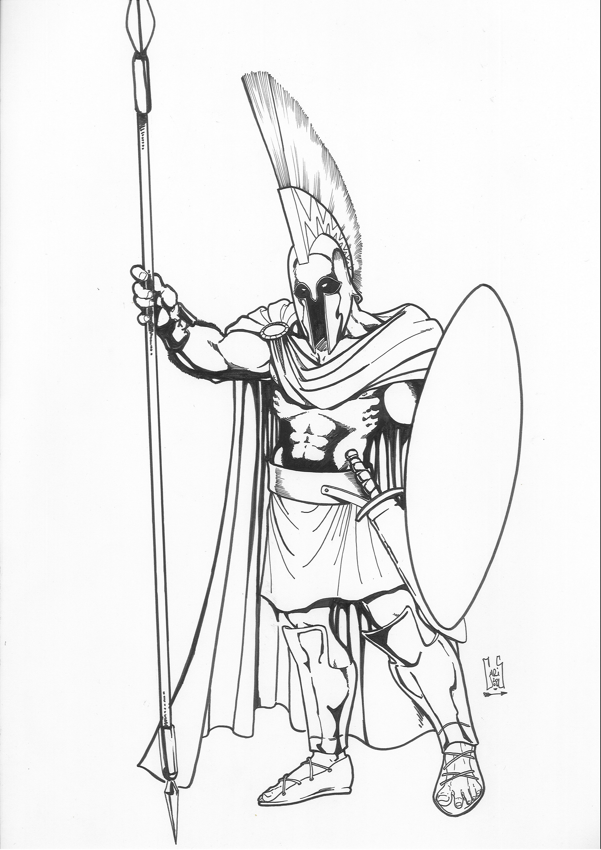 Coloring page: Greek Mythology (Gods and Goddesses) #109845 - Free Printable Coloring Pages