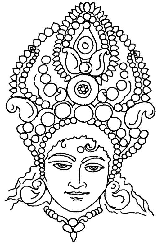 Coloring page: Hindu Mythology (Gods and Goddesses) #109325 - Free Printable Coloring Pages