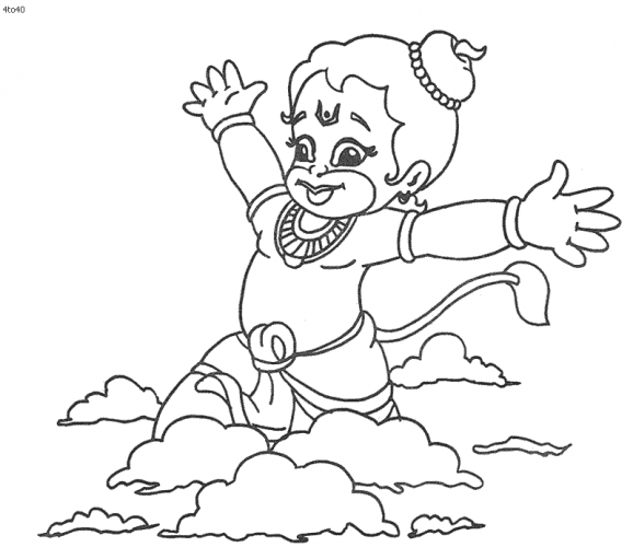 Coloring page: Hindu Mythology (Gods and Goddesses) #109367 - Free Printable Coloring Pages