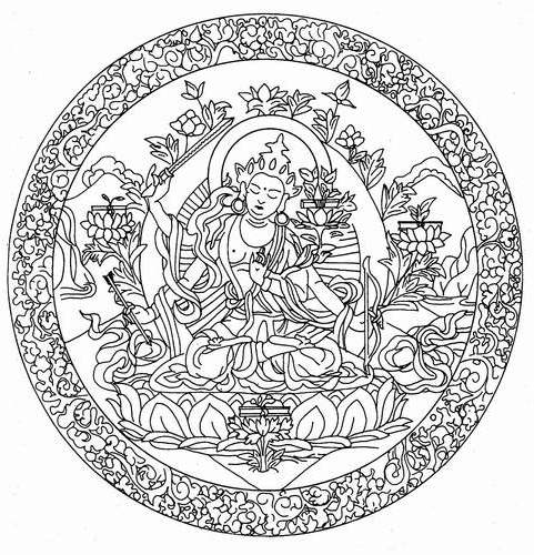 Coloring page: Hindu Mythology: Buddha (Gods and Goddesses) #89536 - Free Printable Coloring Pages