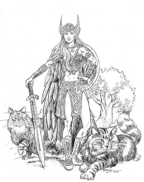 Coloring page: Norse Mythology (Gods and Goddesses) #110477 - Free Printable Coloring Pages