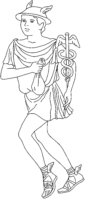 Coloring page: Roman Mythology (Gods and Goddesses) #110134 - Free Printable Coloring Pages