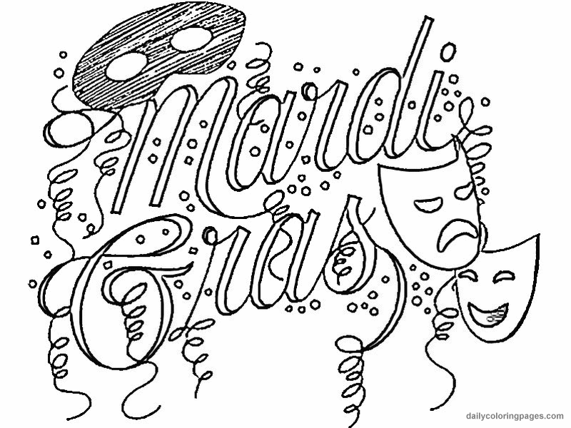 Coloring page: Mardi Gras (Holidays and Special occasions) #60614 - Free Printable Coloring Pages