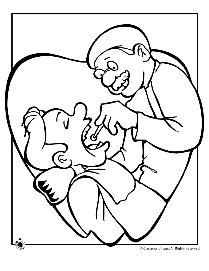 Coloring page: Dentist (Jobs) #92815 - Free Printable Coloring Pages