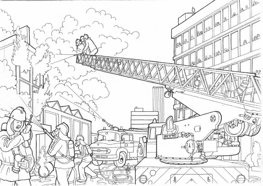 Coloring page: Firefighter (Jobs) #105636 - Free Printable Coloring Pages