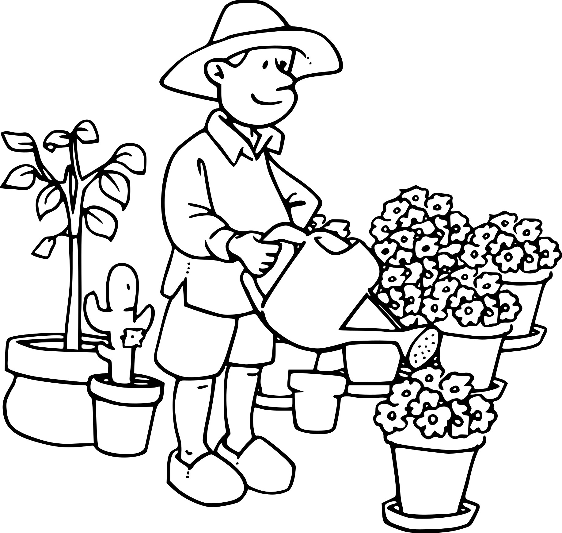 Coloring page: Florist (Jobs) #170342 - Free Printable Coloring Pages