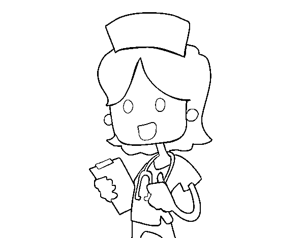 Coloring page: Nurse (Jobs) #170393 - Free Printable Coloring Pages