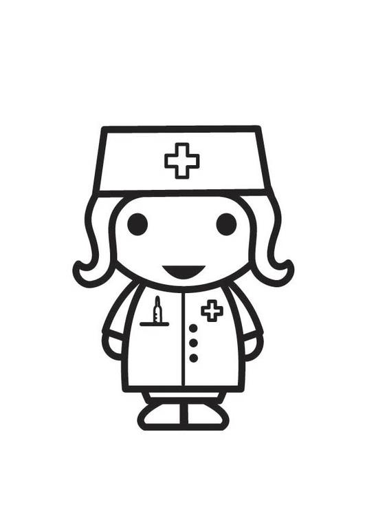 Coloring page: Nurse (Jobs) #170405 - Free Printable Coloring Pages