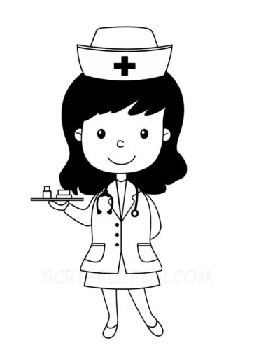 Coloring page: Nurse (Jobs) #170420 - Free Printable Coloring Pages