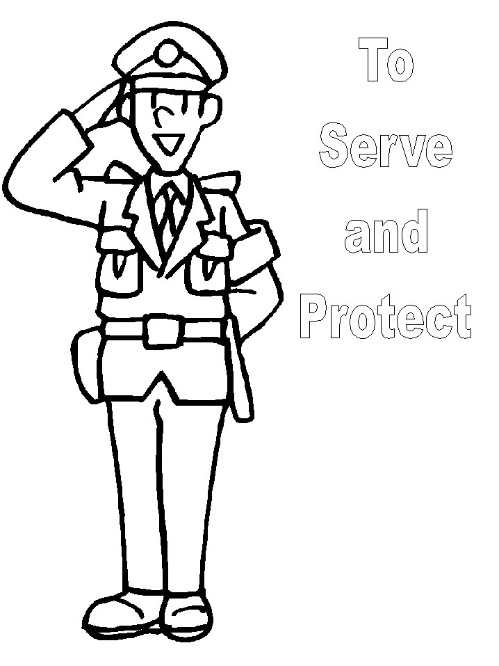 Coloring page: Police Officer (Jobs) #105391 - Free Printable Coloring Pages
