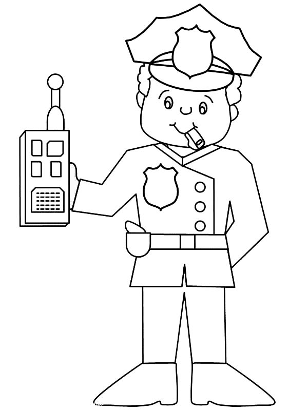 Coloring page: Police Officer (Jobs) #105432 - Free Printable Coloring Pages