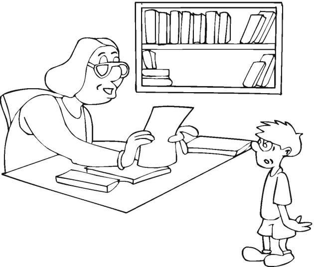 Coloring page: Teacher (Jobs) #94246 - Free Printable Coloring Pages